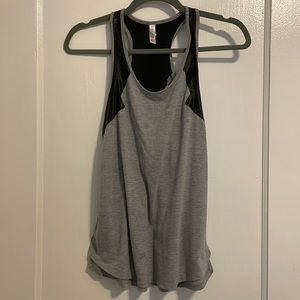 Grey and black tank top